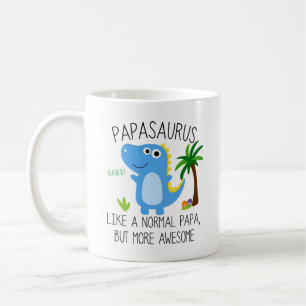 Papasaurus Like A Normal Papa But More Awesome Mug