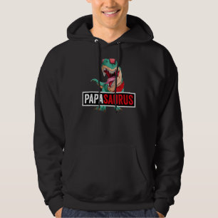 Papasaurus Rex Dinosaur Men Father's Day Family Ma Hoodie
