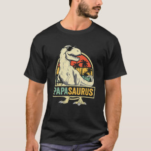 Papasaurus Rex Dinosaur Papa Saurus Family Matchin T-Shirt