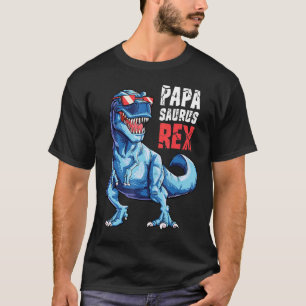 Papasaurus Rex Dinosaur Papa Saurus Father's Famil T-Shirt