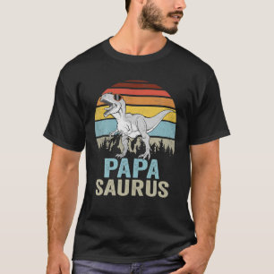 Papasaurus T Rex Dinosaur Papa Saurus Family Dinos T-Shirt