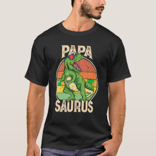 Papasaurus T Rex Dinosaur Papa Saurus Family Match T-Shirt