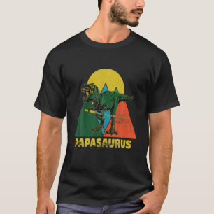 Papasaurus T Rex Dinosaur Papa Saurus T-Shirt