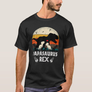 Papasaurus TRex Papa Saurus Dinosaur Dad Daddy T-Shirt