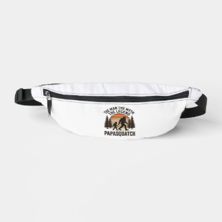 Papasquatch Vintage Bigfoot Dad Shirt Design_1 Bum Bags