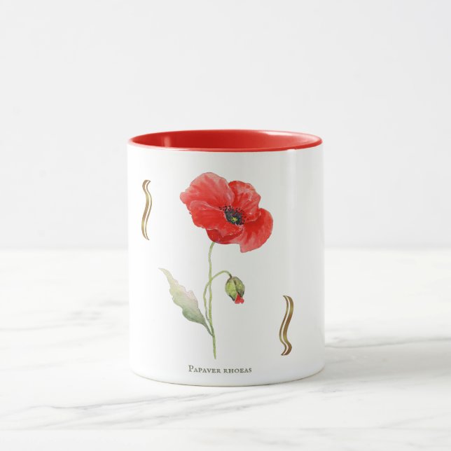 Papaver rhoeas  mug (Center)