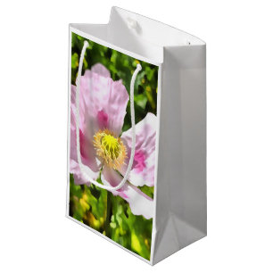 Papaver Somniferum Pink Poppy Art Small Gift Bag