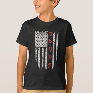 Papaw American Flag Grandpa Gifts Men T-Shirt