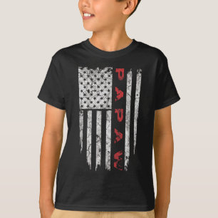 Papaw American Flag Grandpa Gifts Men Tee