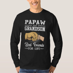 Papaw And Grandson Matching Fist Bump Best Friend T-Shirt