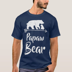 Papaw Bear Matching Family Christmas Costume T-Shirt