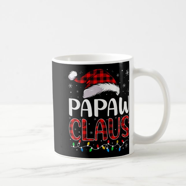 Papaw Claus Christmas Lights Matching Family Xmas  Coffee Mug (Right)