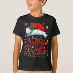 Papaw Claus Christmas Lights Pajama Family Group M T-Shirt