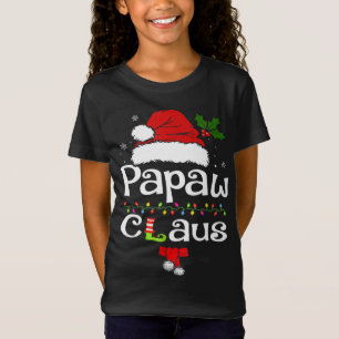 Papaw Claus Christmas Pajama Family Matching Xmas T-Shirt