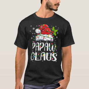 Papaw Claus Christmas Santa Hat Matching Family Xm T-Shirt