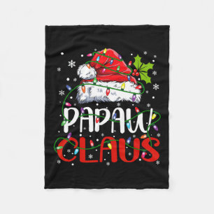 Papaw Claus Christmas Santa Matching Family Xmas P Fleece Blanket