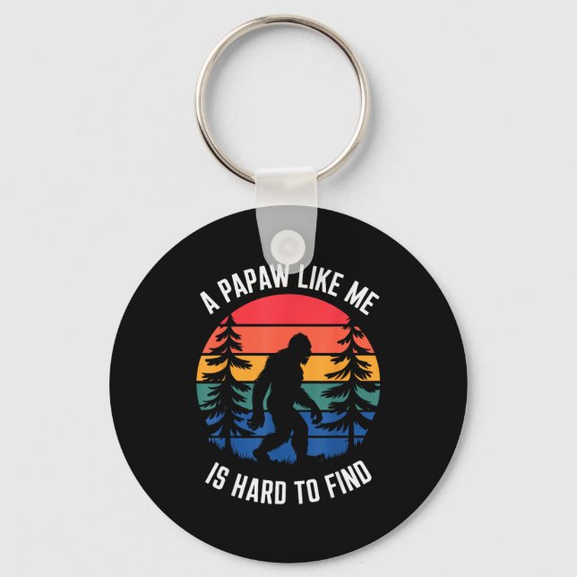 Papaw Design For Grandpa From Grandkids Father's D Key Ring (Front)