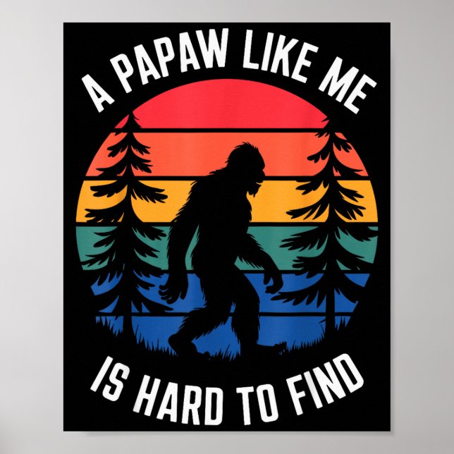 Papaw Design For Grandpa From Grandkids Father's D Poster (Front)