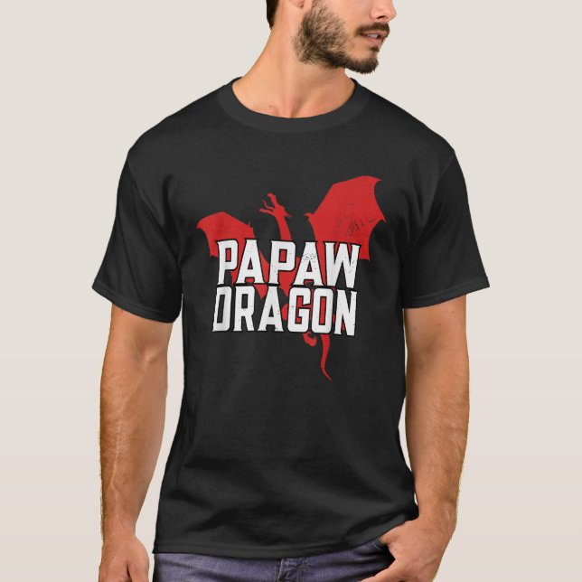 Papaw Dragon Lover Father s Day T-Shirt (Front)