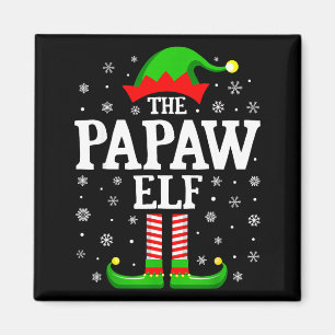 Papaw Elf Funny Christmas Family Matching  Magnet