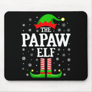 Papaw Elf Funny Christmas Family Matching  Mouse Mat
