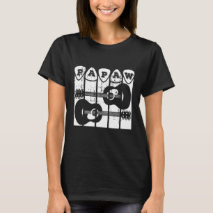 Papaw Guitar Pick Guitar Player Grandpa Retro Guit T-Shirt