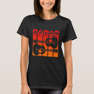 Papaw Guitar Pick Guitar Player Grandpa Retro Guit T-Shirt
