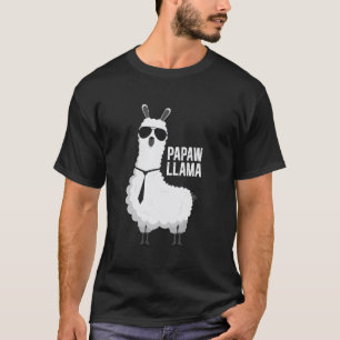 Papaw Llama Papaw Of The Birthday Llama Party Fami T-Shirt