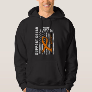 Papaw Multiple Sclerosis Awareness Flag Supporter Hoodie
