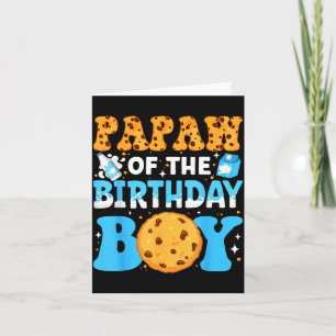 Papaw Of The Birthday Boy Milk And Cookies 1st Bir Card