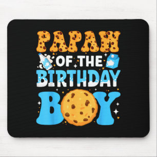 Papaw Of The Birthday Boy Milk And Cookies 1st Bir Mouse Mat