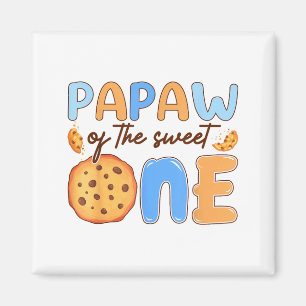 Papaw Of The Sweet One Cookies And Milk Birthday P Magnet