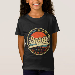 Papaw Retro Vintage Funny Papaw Father's Day Gift T-Shirt