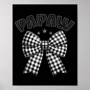 Papaw t Crew Family Racing Birthday Race Car Poster