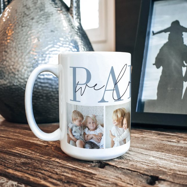 Papaw We Love You 4 Photo Collage Coffee Mug (Creator Uploaded)