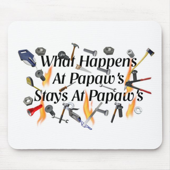 Papaws Mouse Mat (Front)