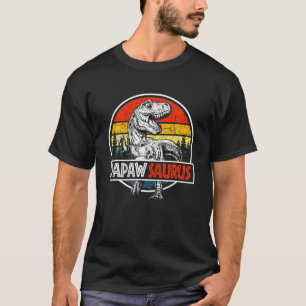 Papawsaurus Dinosaur Funny Papaw Saurus Family T-Shirt