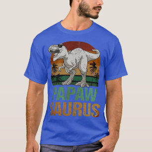 Papawsaurus T Rex Dinosaur Papaw Saurus Vintage T-Shirt