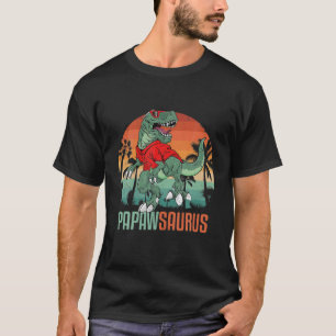 Papawsaurus T Rex Papaw Saurus Dinosaur Wearing Su T-Shirt