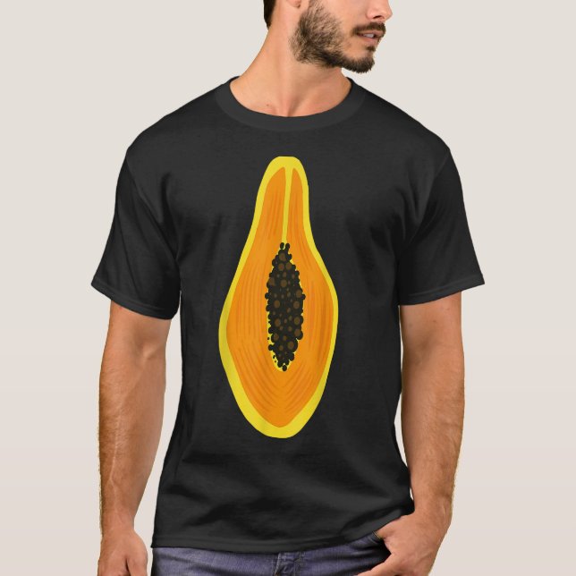 Papaya Fruit Halloween Funny Costume T-Shirt (Front)