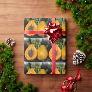 Papaya Gecko Wrapping Paper