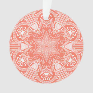Papaya Mandala Ornament