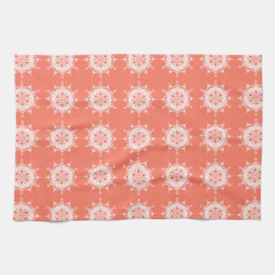 Papaya Mandala Tea Towel