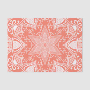 Papaya Mandala Tissue Paper