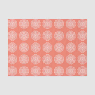 Papaya Mandala Tissue Paper