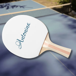 Papaya Modern Name Trendy Minimalist Ping Pong Paddle