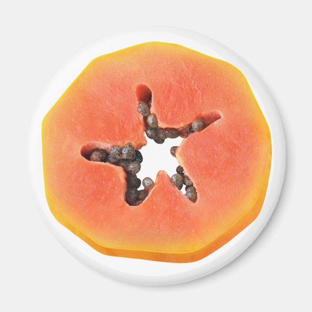 Papaya slice magnet (Front)