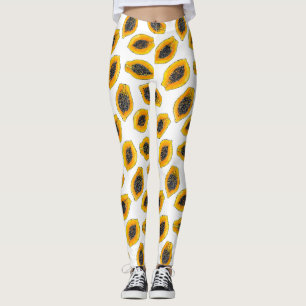 Papaya slices leggings