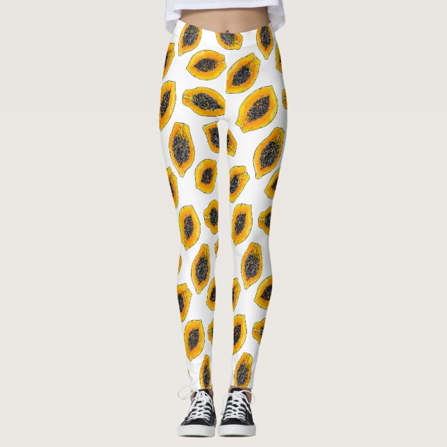 Papaya slices leggings (Front)