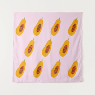 Papaya vintage Pattern Tapestry